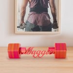 Brighten Your Space Lift Your Spirit - Personalized 3D Printing Name Dumbbell Desk Decor