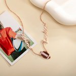 Personalized 1-6 Names Football Necklace Birthday Gift for Sports Lover