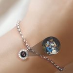 Personalized Minimalist Zircon Photo Projection Adjustable Bracelet Dainty Jewelry Anniversary Birthday Gift for Women