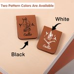 Personalised Dragon Magic Magnetic Leather Bookmark Clip with Name Birthday Gift Reading Stationery Supplies Birthday Gift for Bookworms Book Lovers