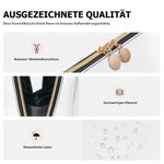 Personalisierte Weitöffnende Wasserdichte Retro Cartoon Katze PU-Leder Kosmetiktasche mit Namen Geburtstag Geschenk für Damen Katzenliebhaber