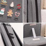 Personalizzato Dio dice che sono redento amato Borsa di stoccaggio della Bibbia portatile con slot per penna e cerniera lettura della Bibbia regalo di