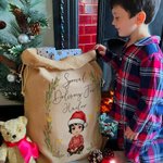 Sac de Noël personnalisé avec nom et prénom Cadeau de Noël pour les enfants