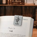 Personalised Dragon Magic Magnetic Leather Bookmark Clip with Name Birthday Gift Reading Stationery Supplies Birthday Gift for Bookworms Book Lovers