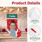 Personalizado lindo copo de nieve muñeco de nieve media de Navidad con Foto Nombre Árbol de Navidad Decoración Regalo para Amigos de la Familia