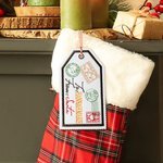 Personalisierte Nordpol Lieferung Tag mit gestickten Namen Weihnachtsgeschenk für Familie Freund