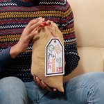 Personalisierte Nordpol Lieferung Tag mit gestickten Namen Weihnachtsgeschenk für Familie Freund