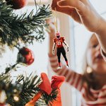 Personalized Double Sided Football Player Christmas Pendant Ornament with Name and Number Christmas Birthday Gift for Sports Lover