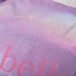 Personalized Holographic Waterproof Name Weekend Bag with Shoulder Strap and Shoe Compartment Travel Essentials Birthday Gift for Girls Women