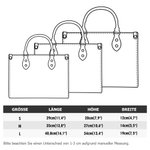 Personalisierte Retro Cartoon Katze PU-Leder Tragetasche mit Namen Schultergurt Große Kapazität Geburtstag Jahretag Geschenk für Katzenliebhaber