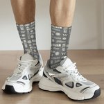 Personalisierte Multicolor Schneeflocke Wort Wolke Rohr Socken mit Namen Geburtstag Weihnachten Geschenk für Familie