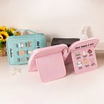 Personalizzato Dio dice che sono redento amato Borsa di stoccaggio della Bibbia portatile con slot per penna e cerniera lettura della Bibbia regalo di