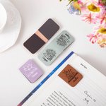 Personalisierte Buch wächst Blumen magnetische Leder Lesezeichen Clip mit Namen Lesen Schreibwaren liefert Geburtstagsgeschenk für Bücherwürmer