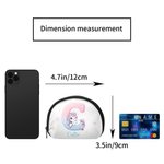 Porte monnaie pour enfant avec nom et fermeture éclair Cadeau d'anniversaire pour les filles Amoureux des licornes