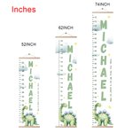 Personlig Dinosaurie Höjdmätningslinjal med namn Barnkammare Babyrumsinredning Födelsedag Dopgåva för barn