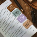 Personalised Dragon Magic Magnetic Leather Bookmark Clip with Name Birthday Gift Reading Stationery Supplies Birthday Gift for Bookworms Book Lovers