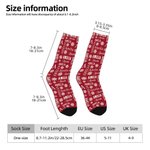 Personalisierte Multicolor Schneeflocke Wort Wolke Rohr Socken mit Namen Geburtstag Weihnachten Geschenk für Familie