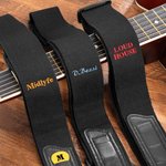 Tracolla per chitarra in Oxford regolabile e 12 plettri con nome ricamato Accessori musicali Regalo di compleanno per chitarrista musicista