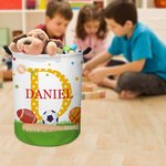 Personalisierte Giraffe Eule Meerjungfrau Wasserdicht Wäscheaufbewahrung Korb mit Namen Initial und Griff Baby Dusche Housewarming Geschenk für Famili