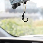 Personalized Lightweight Metal Fishing Hook Ornament with Name Christmas Tree Decoration Christmas Gift for Fishing Lovers