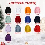 Personalisierte Multicolor fröhliche Schneeflocke Cartoon Charakter Sweatshirt mit Namen Weihnachten Geburtstag Geschenk für Freund Familie