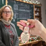 Gepersonaliseerde Boogbal Kraal Een Leraar Licht Ornament met Tekst en Koord Kerstboom Decoratie Cadeau voor Leraar