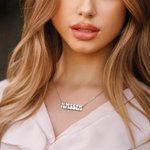 Personalized In My Era Groovy Bubble Font Double Name Necklace with Heart Birthday Anniversary Gift for Couple Besties