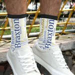 Personalized Multicolor Word Cloud Design Tube Socks with Name Birthday Christmas Gift for Family