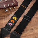 Tracolla per chitarra in Oxford regolabile e 12 plettri con nome ricamato Accessori musicali Regalo di compleanno per chitarrista musicista