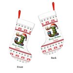 Personalised Cute Christmas Tree Snowman Hanging Christmas Stocking with Name Initial and Number Home Decor Christmas Gift for Kids Family