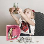 Hucha personalizada de madera con ventana transparente Hucha con iniciales de simpáticos animales con nombre Regalo de cumpleaños para niños Niñas