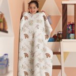 Gepersonaliseerde Bloemen Paard Zachte Deken met Naam Home Decor Verjaardag Baby Shower Gift voor Baby's