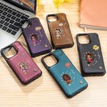 Etui de téléphone à rabat pour iPhone avec porte-carte RFID Blocking Cadeau d'anniversaire pour fille