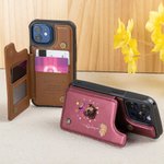 Etui de téléphone à rabat pour iPhone avec porte-carte RFID Blocking Cadeau d'anniversaire pour fille