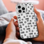 Coque personnalisée pour iPhone avec nom Cadeau d'anniversaire pour les amoureux des animaux de compagnie