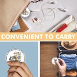 Personalisierte Hund Katze Medizin Flasche Runde Mini tragbare Pille Box mit Namen und Spiegel Geburtstagsgeschenk für Tierliebhaber