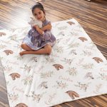 Gepersonaliseerde Bloemen Paard Zachte Deken met Naam Home Decor Verjaardag Baby Shower Gift voor Baby's