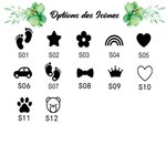 Sac Banane en Toile Personnalisé avec Nom et Icône Brodés sur Écusson Cadeau d'Anniversaire de Rentrée Scolaire  pour Enfants