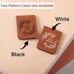 Personalizado Nacimiento Flor Corona magnética de cuero Marcapáginas Clip con nombre Cumpleaños Regalo de Navidad para Bibliotecario amante de los libros