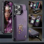 Etui de téléphone à rabat pour iPhone avec porte-carte RFID Blocking Cadeau d'anniversaire pour fille