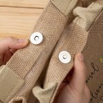 Personalizzato ghirlanda di agrifoglio personaggio dei cartoni animati consegna speciale riutilizzabile grande borsa di iuta con nome compleanno regalo di Natale per i bambini della famiglia