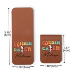 Personalizzato Lettera colorata Cousin Crew Cartoon Magnetic Bookmark Clip con nome lettura Stationery Supplies Birthday Gift for Bookworms Book Lover