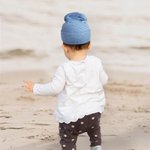 Cappello da ospedale berretto con fiocco per neonati a righe personalizzato con nome ricamato regalo per compleanno dei neonati o bambini