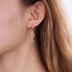 Personalized Minimalist Dainty Name Earrings Birthday Anniversary Gift for Women Girls