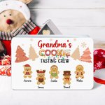 Personalised Gingerbread Man Food-grade Sweets Biscuit Biscuit Storage Tin with Lid and 1-12 Names Christmas Festival Party Favors Gift for Kids Family