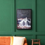 Personalised In This Life And The Next Ghost Art Print with Names Alternative Gothic Wall Decor Romantic Wedding Anniversary Gift for Couple