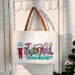 Personalised Cartoon Character Nurse Doctor Assistant Canvas Tote Bag Appreciation Birthday Gift for Medical Staff