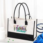 Personalised Cute Cartoon Medical Assistant Canvas Tote Bag Nurse Week Birthday Gift for Medical Assistant Nurse Doctor