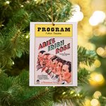 Personalised Musical Theater-Themed Poster Wood Ornament Double-sided Printing Christmas Tree Decor Christmas Gift for Movie Lover