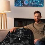 Personalisierte Sternzeichen Geburtsdatum Decke mit Namen Glückszahl und Persönlichkeitsbeschreibung Geburtstagsgeschenk für Horoskop Tarot Liebhaber